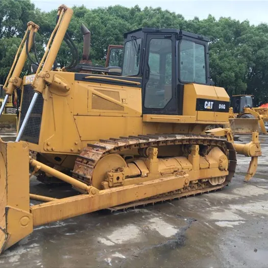 Прочный Подержанный оригинальный бульдозер Cat D6G из Японии во дворе для продажи