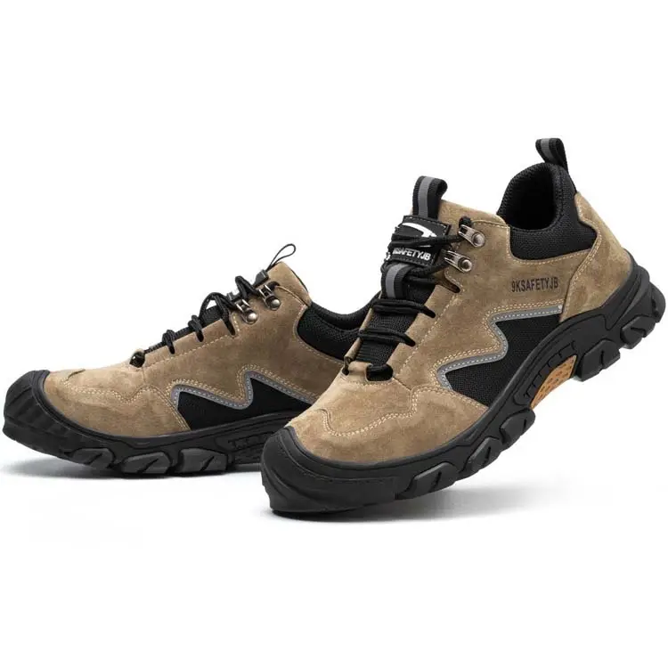 Защитная обувь для работы, унисекс, легкие дышащие мягкие удобные ботинки со стальным носком, защищающие от проколов, строительные 2024