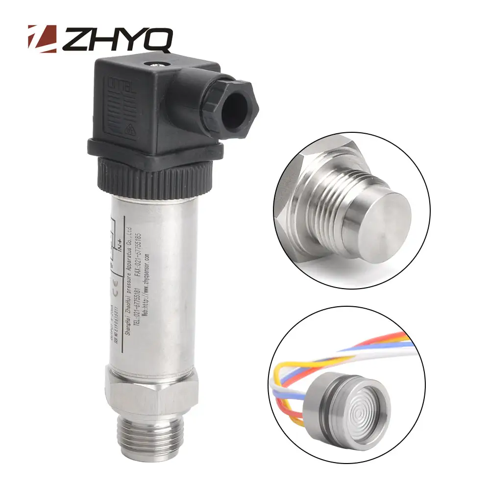 ZHYQ PT124B-214 pressure transducer flush diaphragm type pressure sensor 4-20ma absolute pressure transmitter