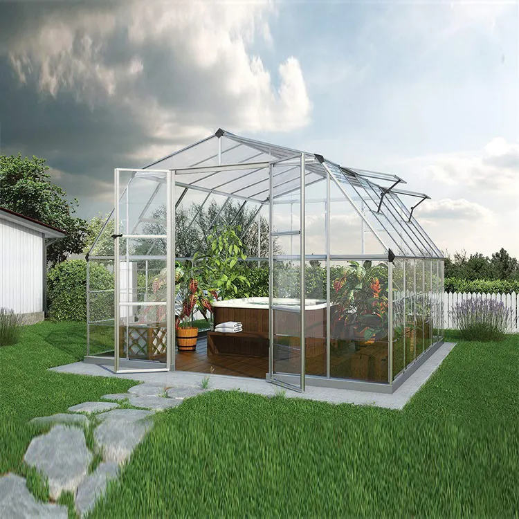 Наружная поликарбонатная алюминиевая рама Skyplant, небольшая садовая теплица для цветов и семян