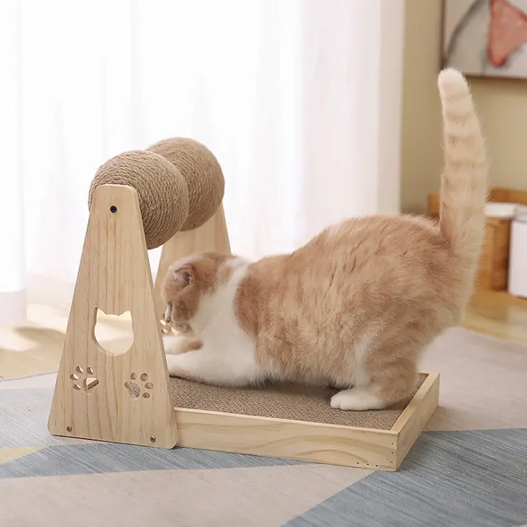 2021 China factory wholesale cat toy cat scratcher cardboard interactive pet toy Cat scratch board