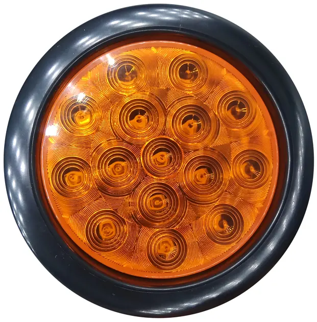 Scalare Apply to heavy truck lamp parts LED 4inch round 16Amber Diodes Park Rear Turn tail light
