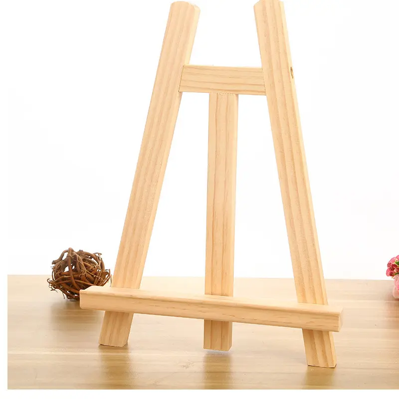 2022 Top Selling 20cm 7.9" Tall  PINE WOOD Painting Party Easel for photo displaying and painting