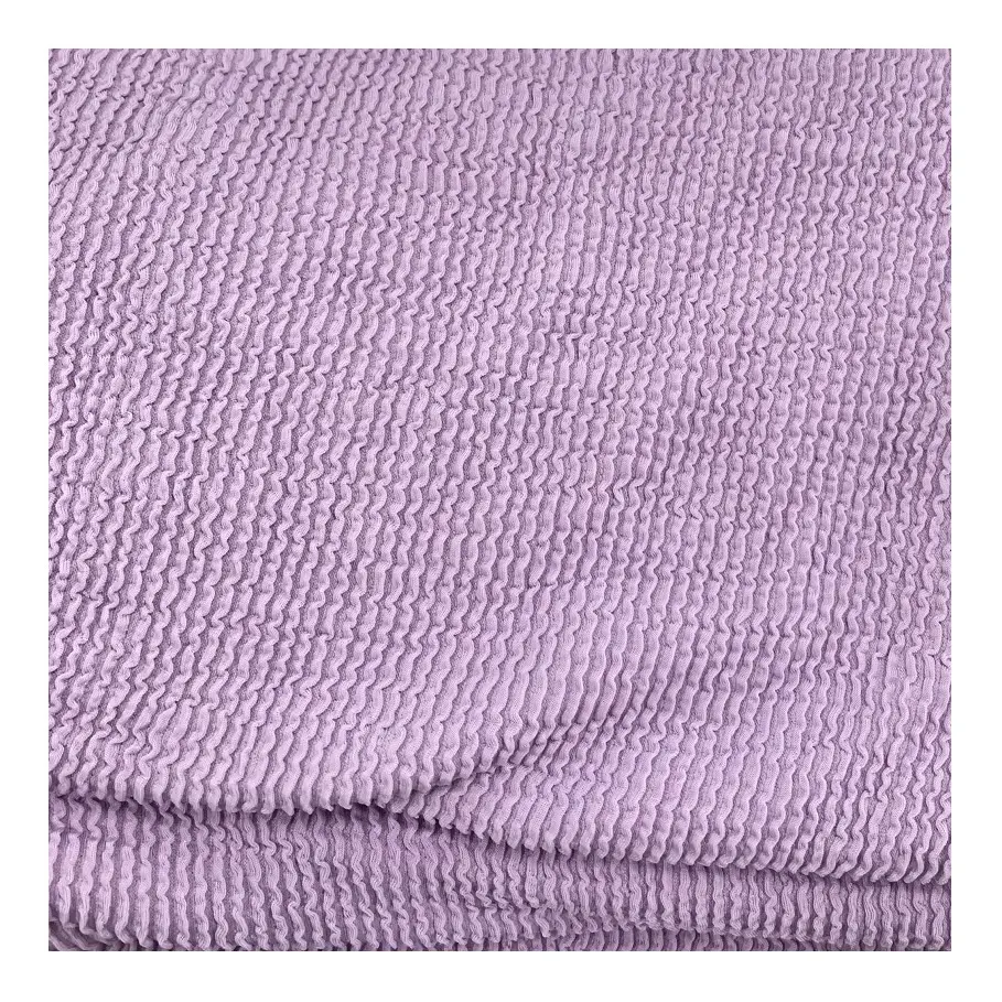 custom color stretched breathable stripe crinkle swimwear fabric seersucker fabric for swimsuits