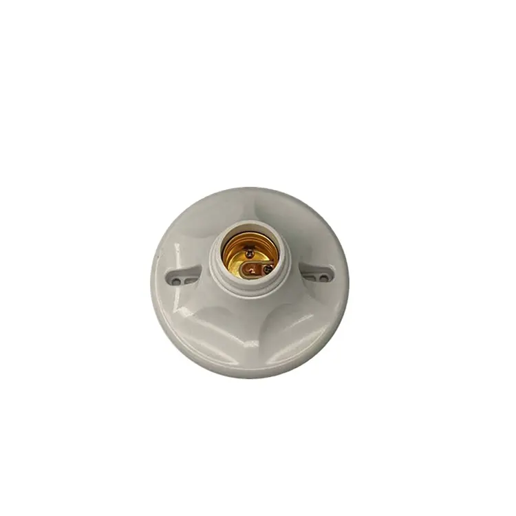 Оптовая продажа, круглый керамический держатель лампы E27, керамическая лампа нагревателя