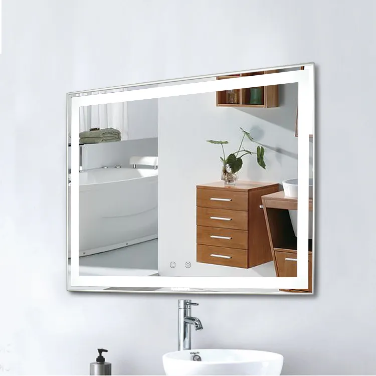 OEM Customized Anti-fog LED Bathroom mirror wash basin mirror with LED Light