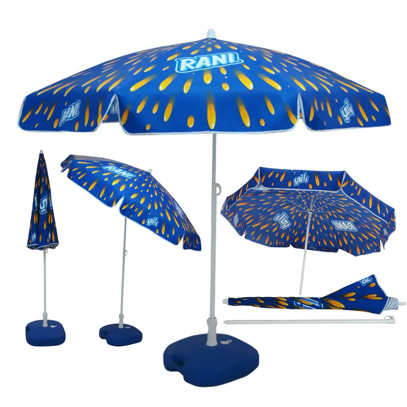 Pool Beach Parasol Patio umbrellas, Custom Printing Promotion Beach Parasol Umbrella