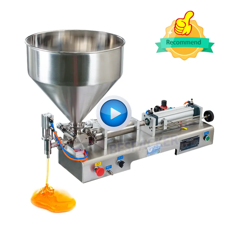 G1WTD Semi automatic ice cream water liquid honey juice sauce soft drink tomato paste filling machine