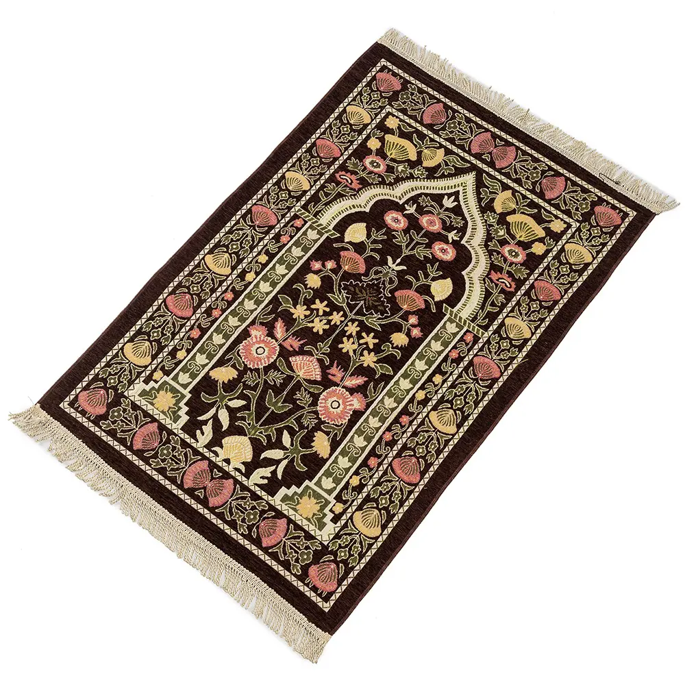 Non-slip Muslim Prayer Mat Travel Pocket Portable Muslim Prayer Rug Carpet Islamic Ramadan Prayer Mat