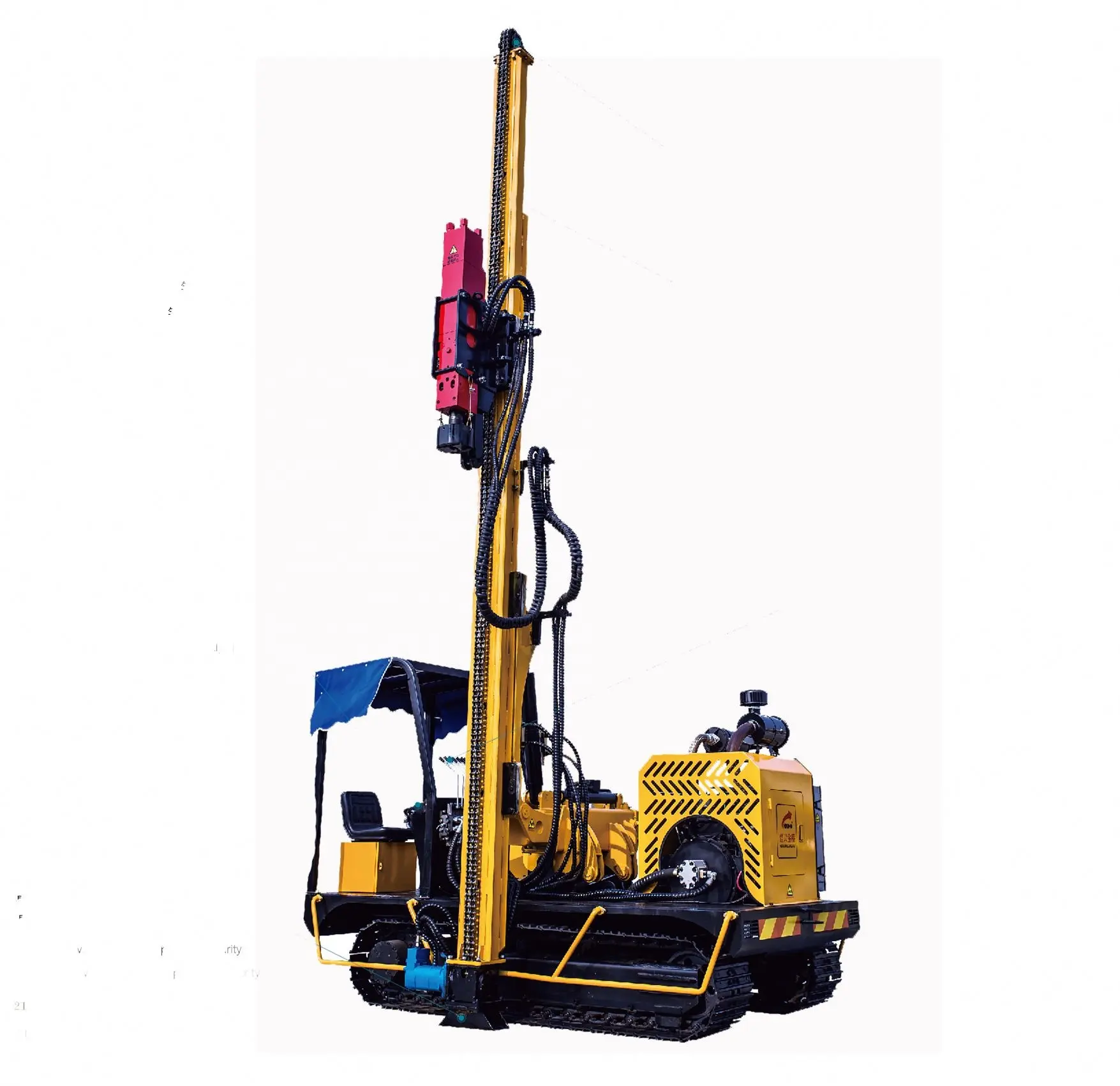 Diesel Hammer Ramming Piling Crawler Machine Screw Solar Pv Panel Hydraulic Pile Driver With Ce Certificate