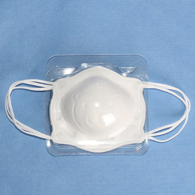 kids surgical masks disposable earloop bear shape 3D safety kid face mask