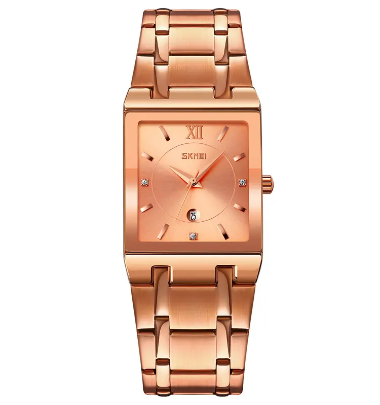 Квадратные наручные часы SKMEI 9263, мужские золотые классические роскошные часы exactime, мужские наручные часы на заказ