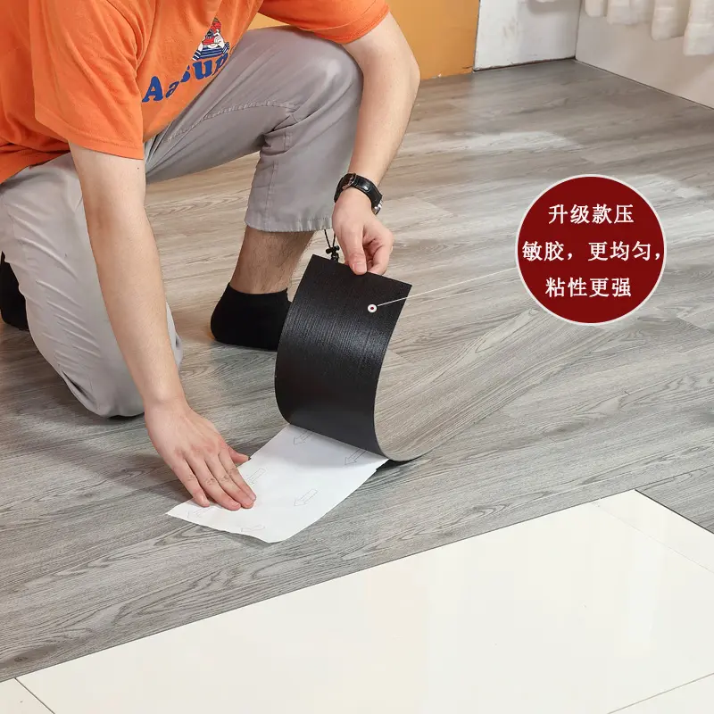 Hot sale Factory cheap peel and stick waterproof PVC Self Adhesive plastic Vinyl Flooring Tiles