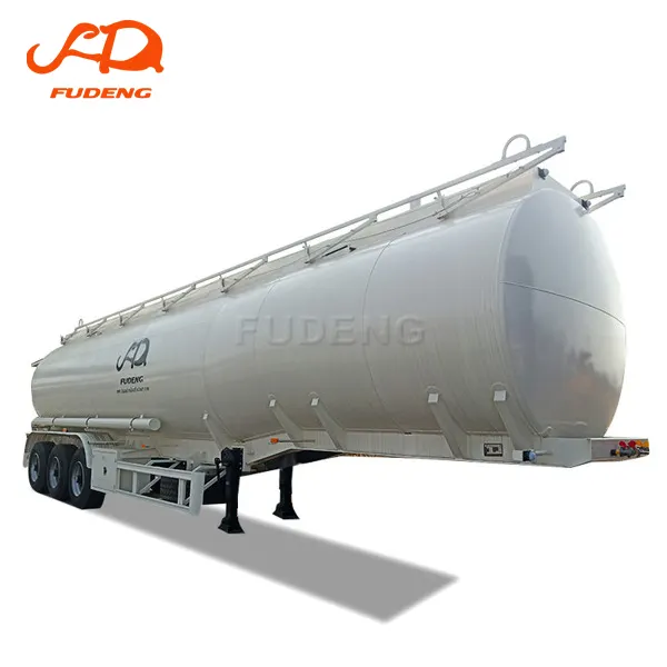 2 axles 3 axles fuel tank semi trailer 40000l 42000l 45000l aluminum material fuel tanker semi trailer hot sale