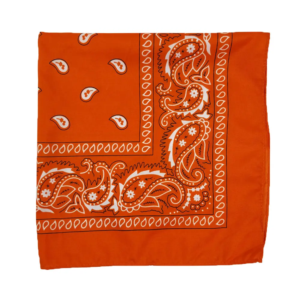 Digital Printed Hip Hop Square Novelty Paisley Cowboy Bandana