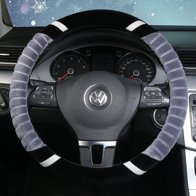 Velvet Car Steering Wheel Cover Universal Car Steering Wheel Cover With Different Colors