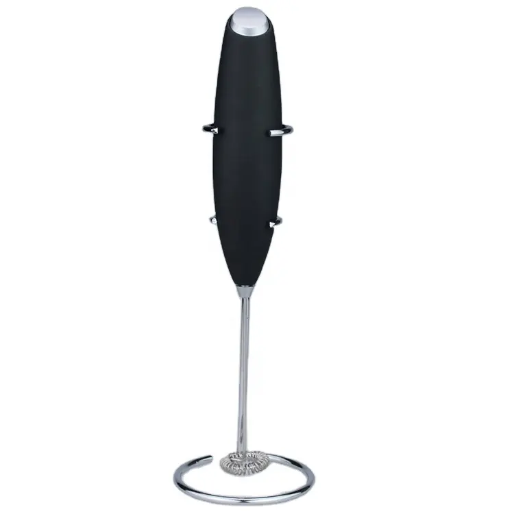 Battery operated food mixer milk frother