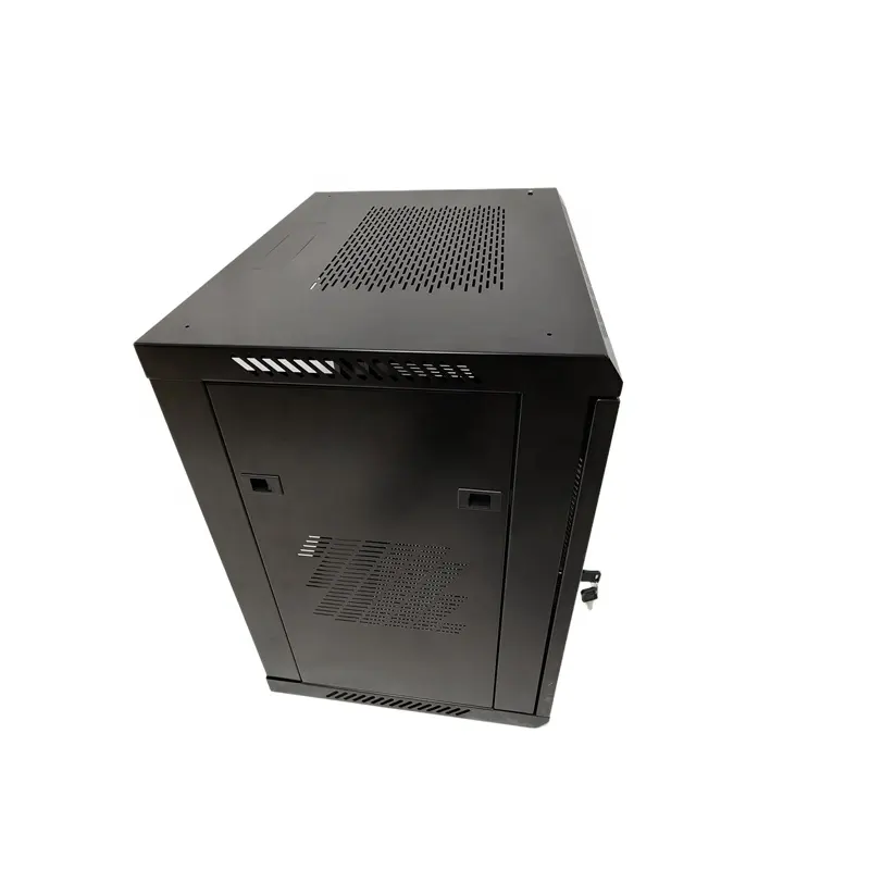 Custom Mesh Door Server Network Rack Single Section Wall Mount 19 Inch 6u 9u 12u Server Cabinet 19 Inch 24U 42U Server Room XH