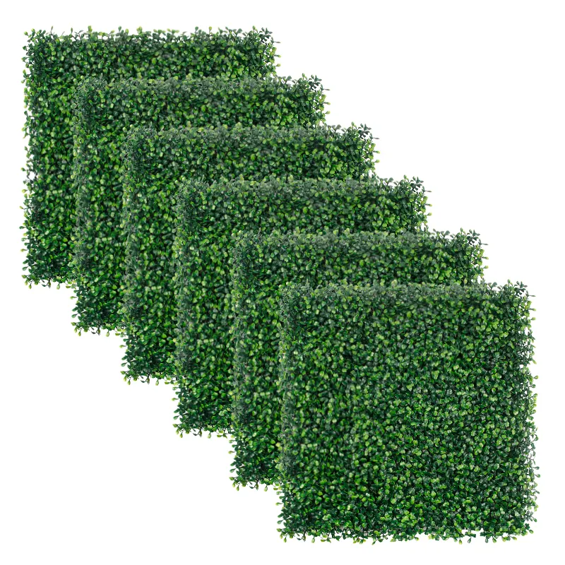 P4-5 50*50CM Garden Privacy Screen Greenery Plant Hedge Artificial Boxwood Panels Grass Wall