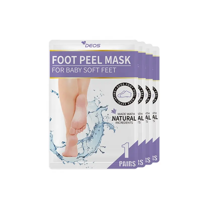 Private label delicate foot mask lavender low price custom peel foot mask