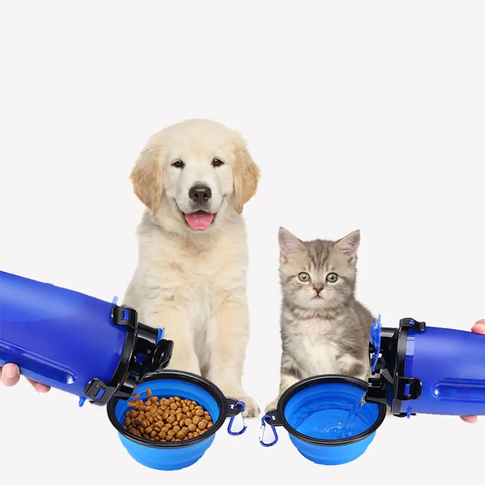2021 New Product Supply Pet Travel Feeder Dog Bowl Intelligent Cat Slow Feeding Bowl Adjustable Pet Eating Dog Food Bowl
