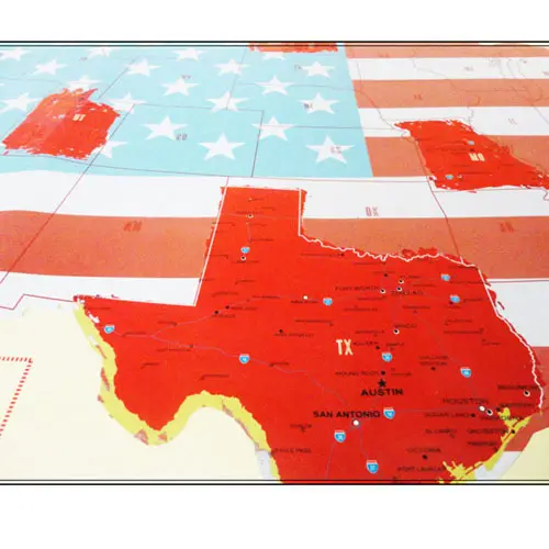 Big Size America scratch maps creative travel around the world maps US map edition travel poster