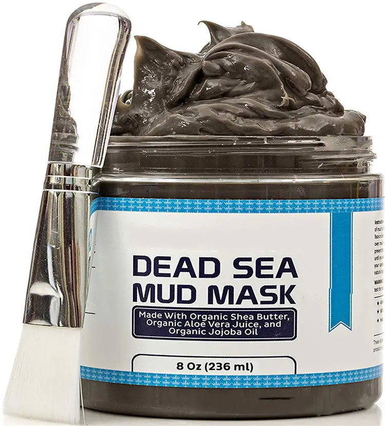 Private Label Custom Logo Moisturizing Brightening Skin Shrinking Pores Natural Organic Vegan Dead Sea Mud Facial Mask