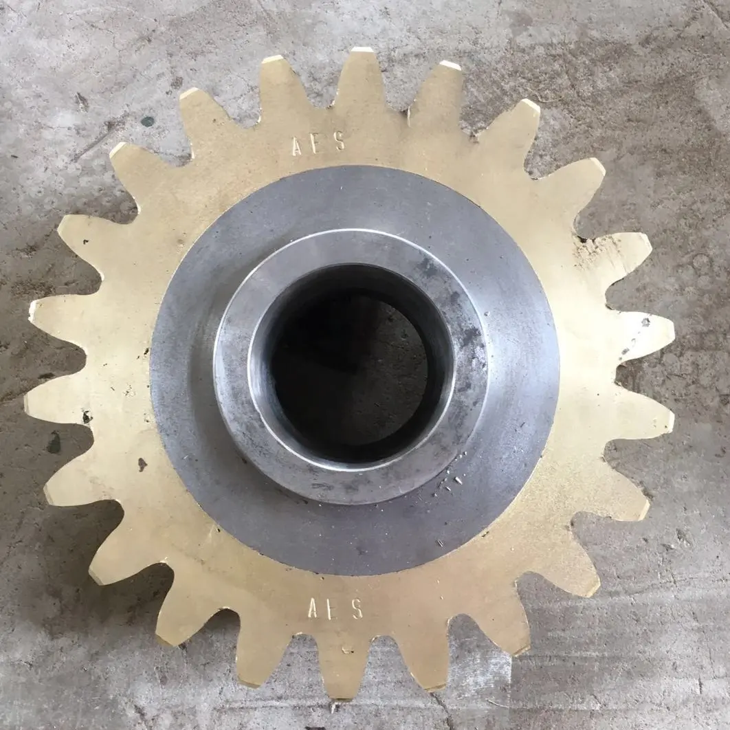 bronze pinion gear for leather wooden drum/ wooden tannery drum