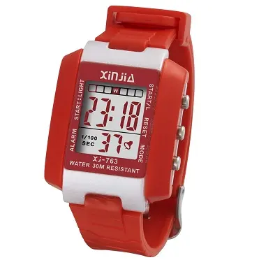 Водонепроницаемые спортивные цифровые наручные часы с секундомером для мальчиков и девочек, выбор цветов на лето, 30 м