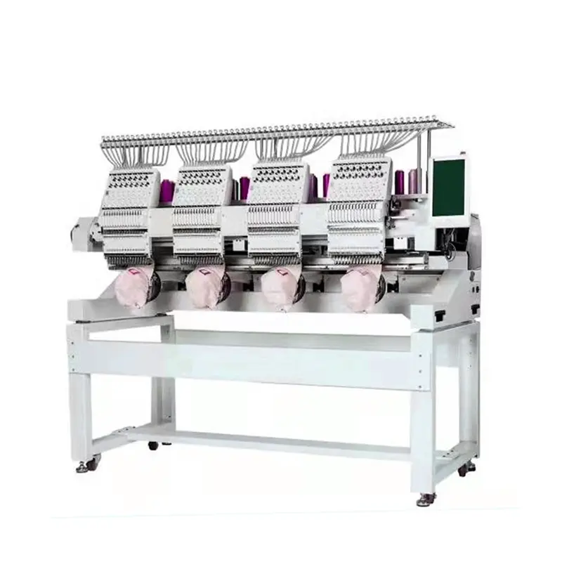 Многофункциональная высокоточная компьютерная вышивальная машина, 4 головки, 12 игл