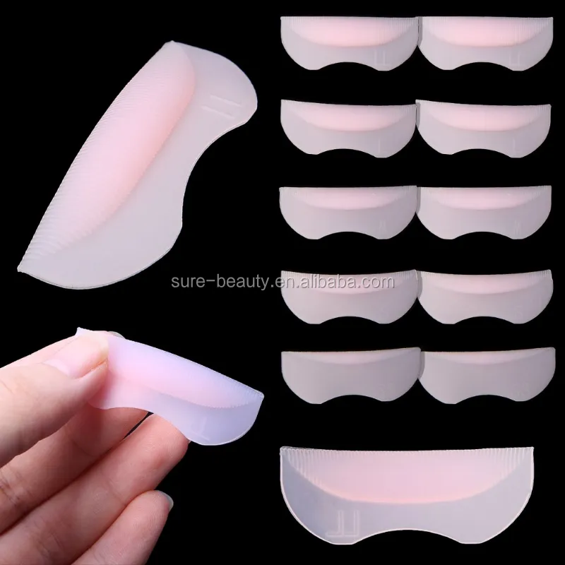 SS, S ,M ,L ,LL Eyelash Perm Curler Kit Curling Eyelash Lifting Shield Silicone Pads