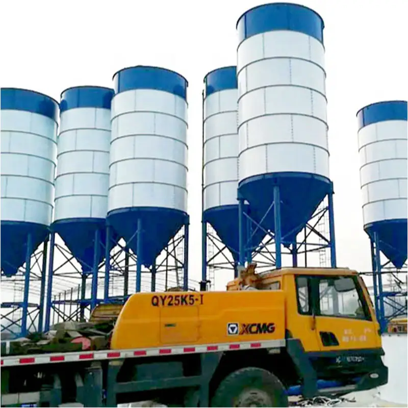 Завод ZEYU, 100 тонн, автоматический силос для хранения цемента из летучей золы, используемый для заводов по производству бетонных изделий