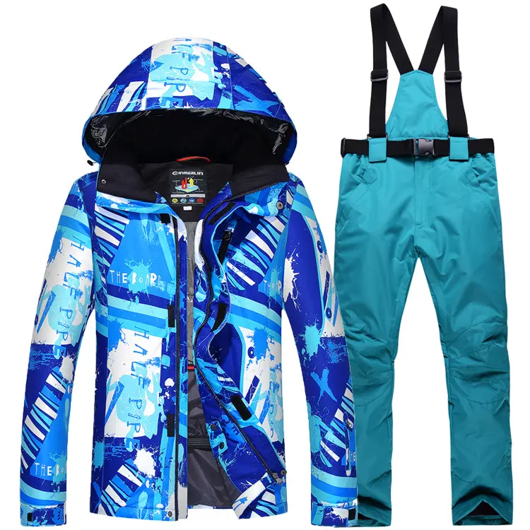 New Ski Suit Single And Double Board Snow Suit Camo Keep Warm Men's Ski Suit