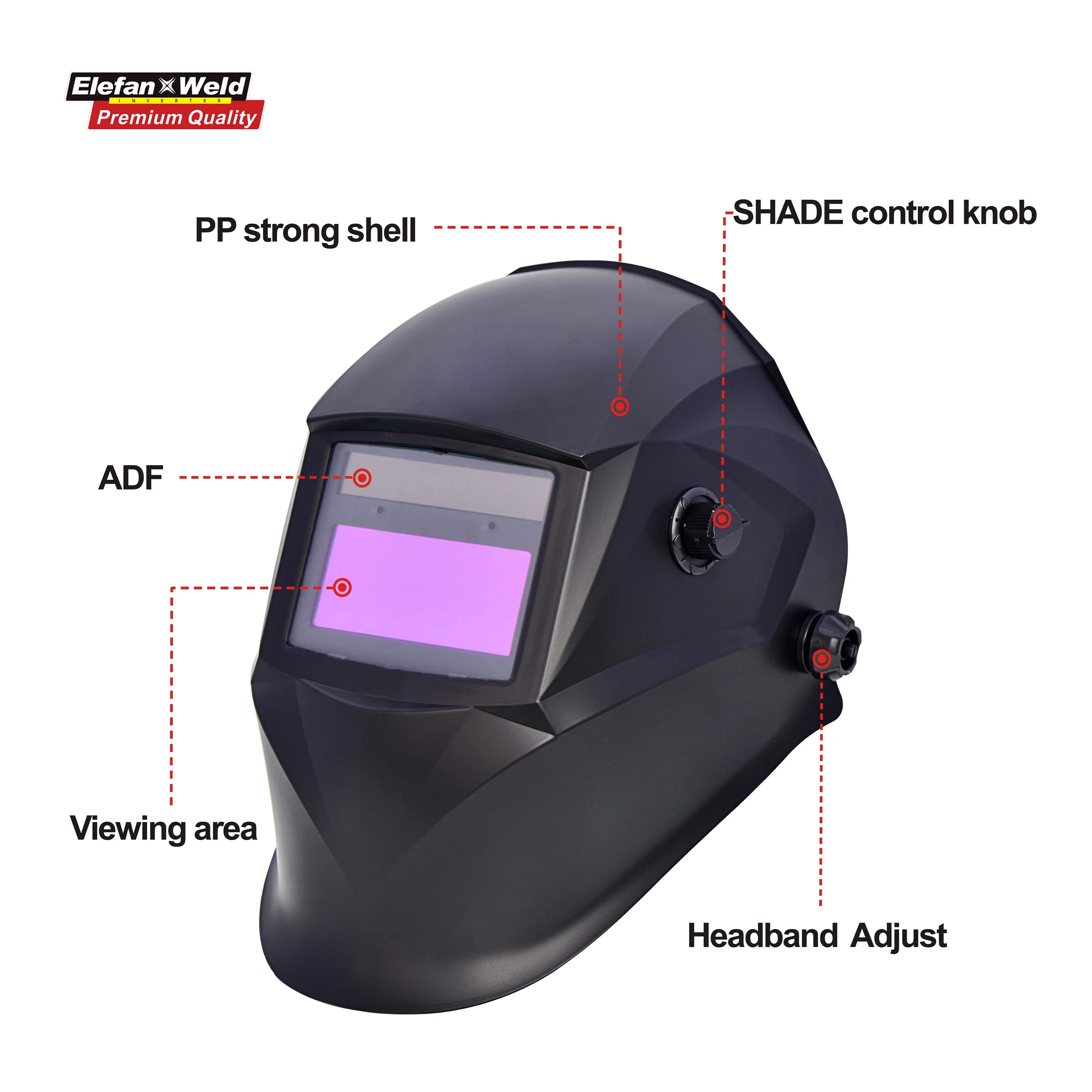 Welding Helmet Auto Darkening True Color Solar Powered Welder Helmet For MIG TIG Arc Welder