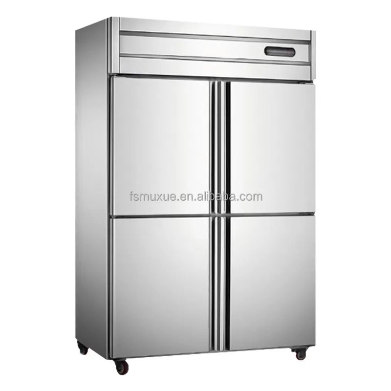 MUXUE Commercial kitchen refrigerator Refrigeration Equipment kitchen stainless steel cooler/freezer MX-CHLG1220-O