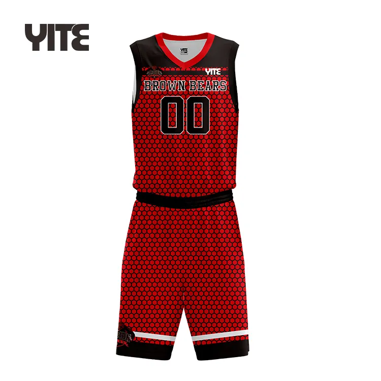 Индивидуальный дизайн сублимационной печати, красный цвет подогрева Баскетбола Баскетбольное