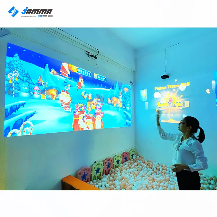 Kids Amusement Park Interactive Projector Touch Screen Ball Pit Soft Play Projection Wall Games Indoor Playground Equipment