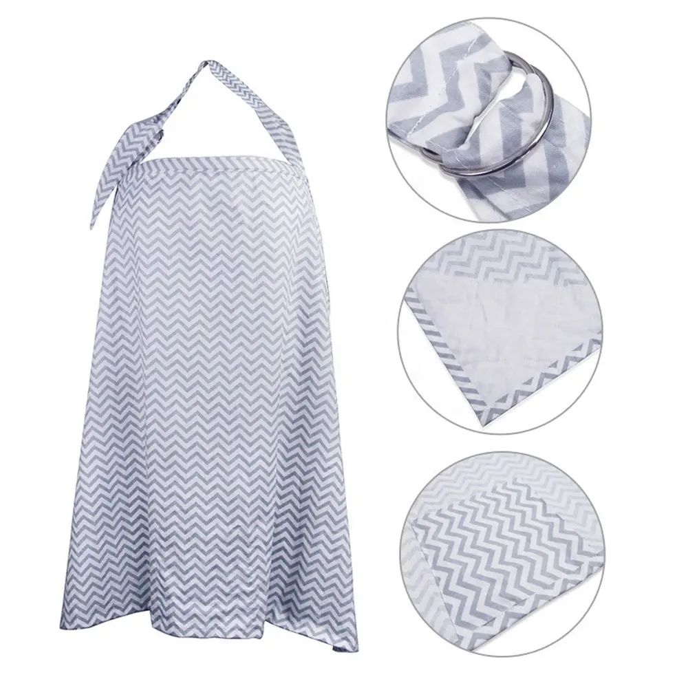 Фабричные Пользовательские Оптовые Пользовательские полосатые одеяла из органического хлопка для кормления грудью