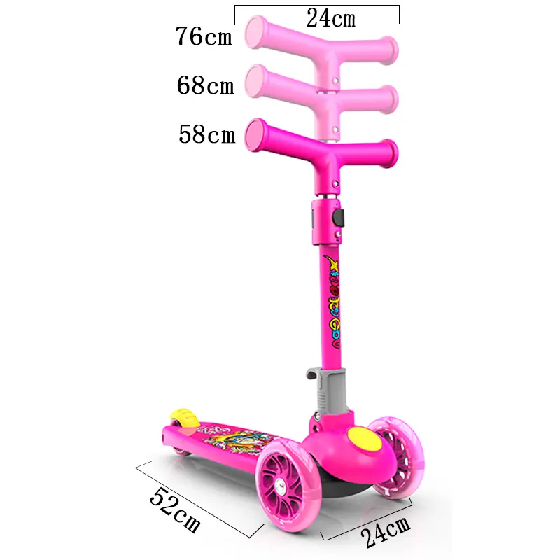 2021 new 3 wheel pink blue skateboard girl boy like pedal scooter