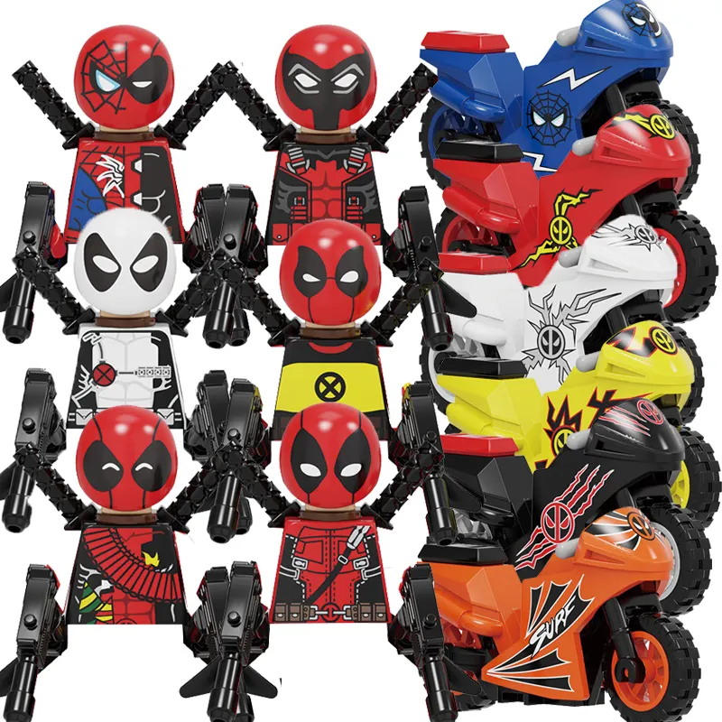 KF6100, конструктор, супергерои, персонажи из фильма, модели смерти, экшн-фигурка на мотоцикле, детские пластиковые игрушки