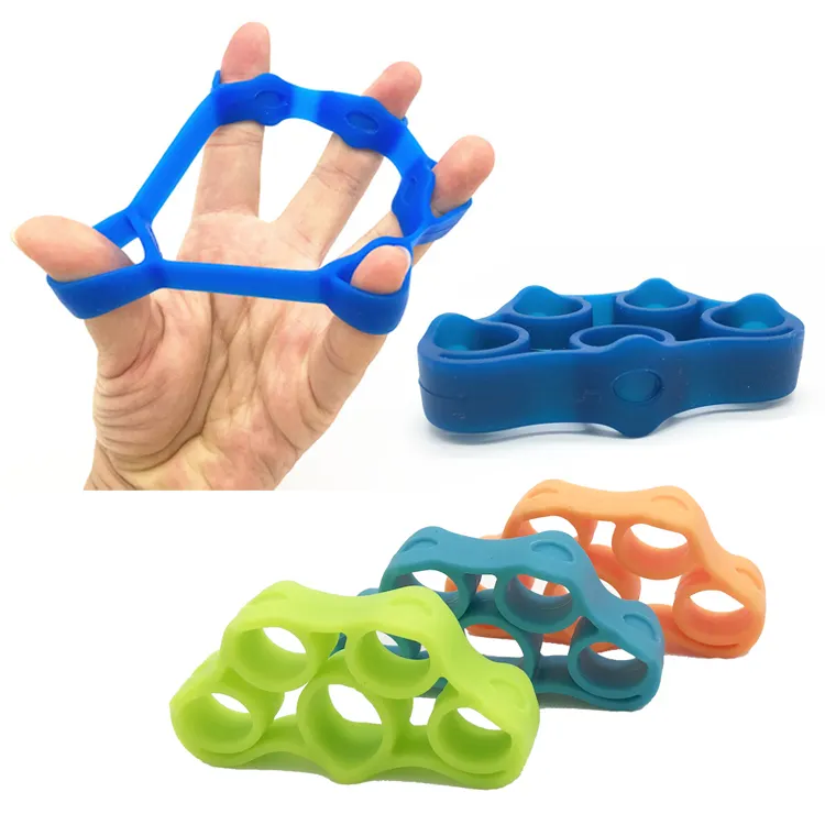 Silicone Finger Gripper Strength Trainer Resistance Band Hand Grip Wrist Stretcher Finger Expander Exercise Equipment