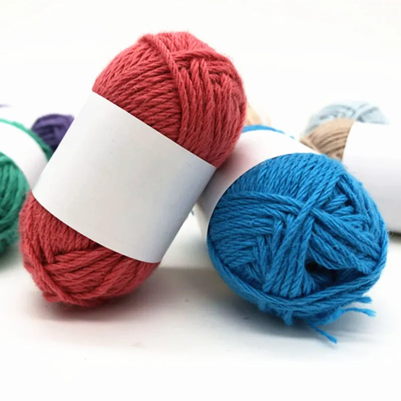 Acrylic and polyester knitting yarn hand crochet wool yarn