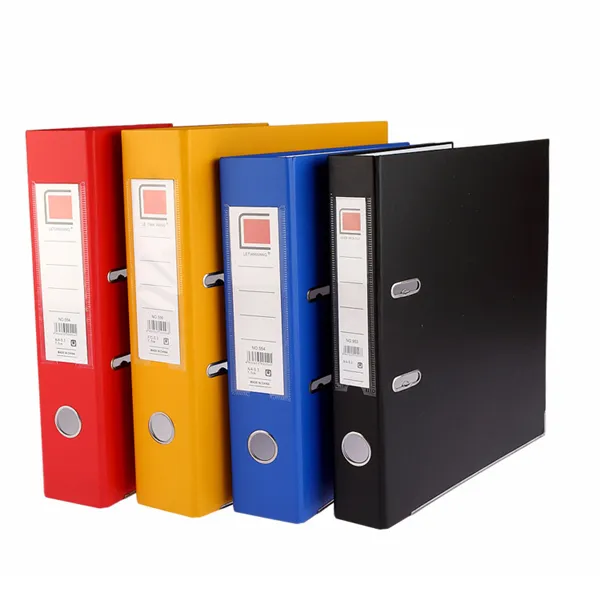 Hot selling low price wholesale paper folder PP/FC folder A4 size mini OEM custom folder for office lever arch file