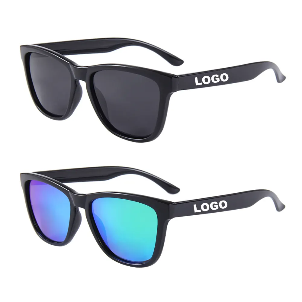 Изготовленные в Китае поляризованные солнцезащитные очки с пользовательским логотипом uv400 очки рекламные матовые черные солнцезащитные очки