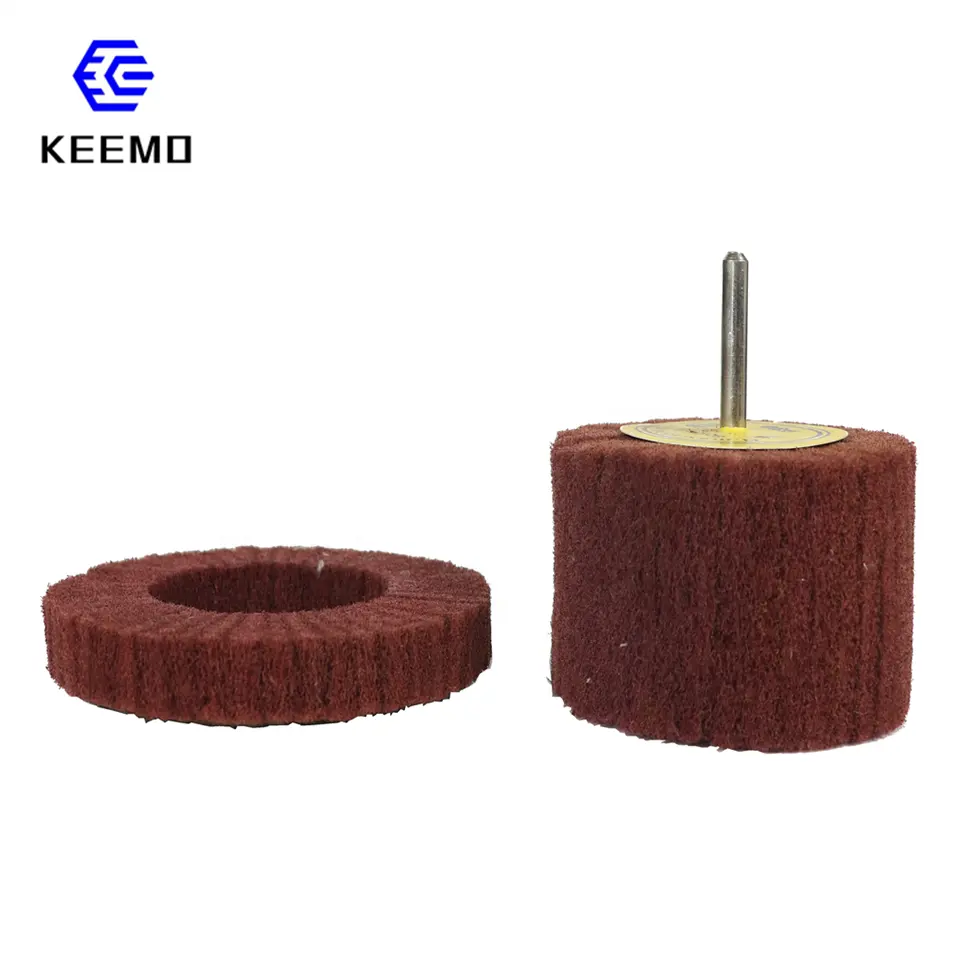 Non-woven abrasive deburring flap wheel nonwoven stainless steel buffing polishing flap wheel