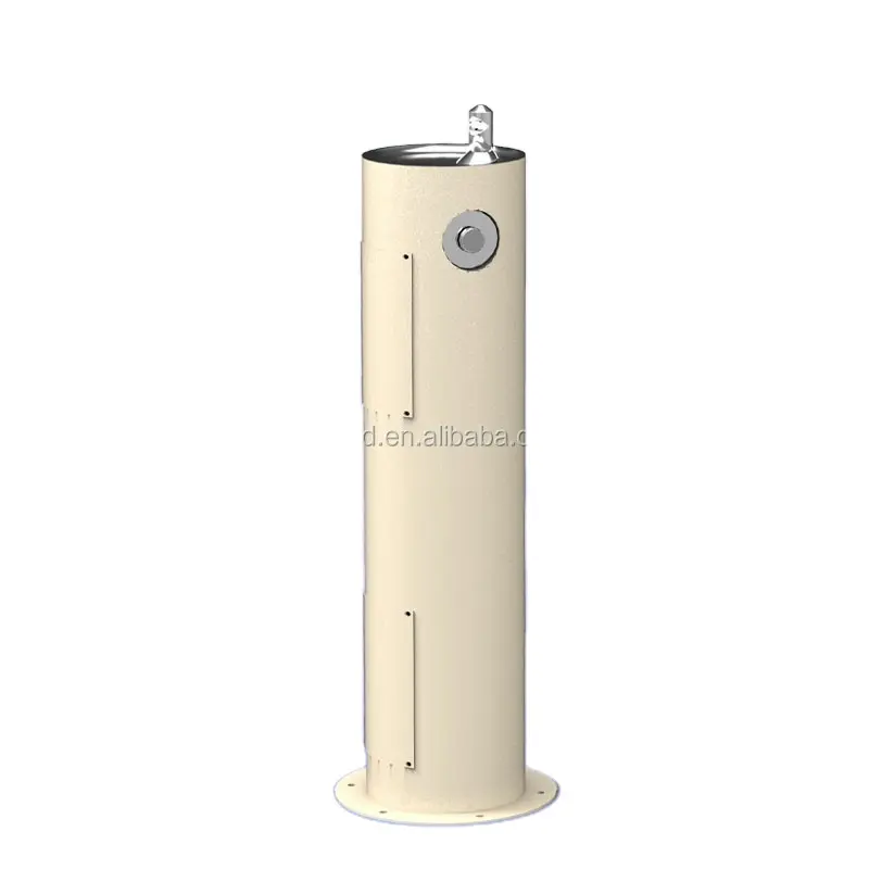 Pedestal mounted outdoor drinking fountain outdoor drinking fountain with bottle fillers