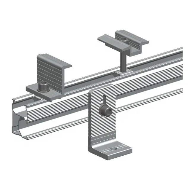 Factory Direct Sale Solar Panel Mounting Structure Roof Mounting Rails