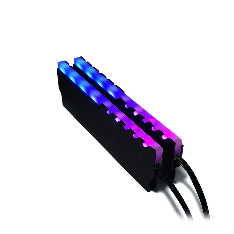 RGB memory heat sink RAM cooling vest LED 256 color glowing automatic change aluminum ram ddr4 rgb shell desktop