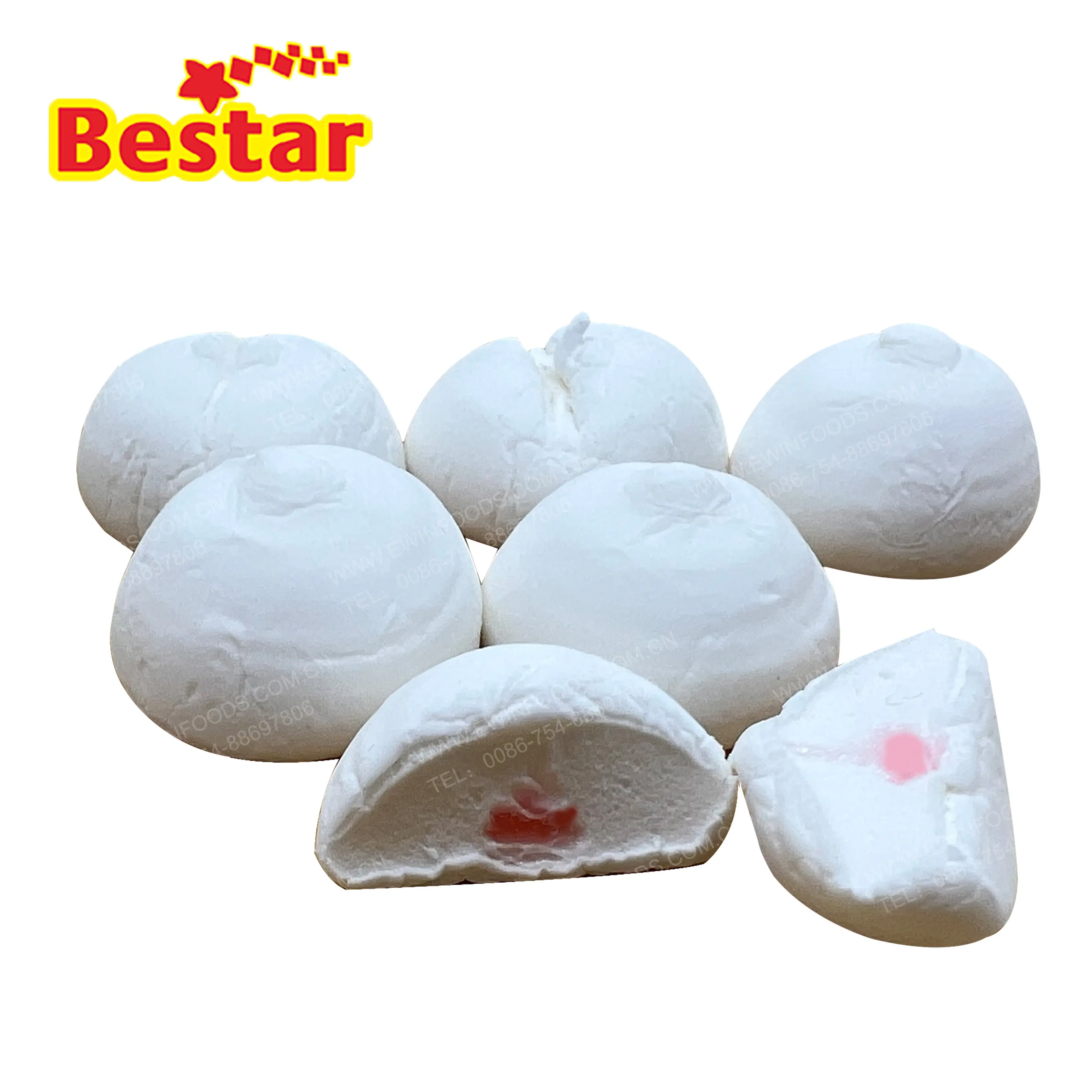 White marshmallow candy  fruit flavor mini cotton candy cheap white marshmallows paste shape candy and sweets