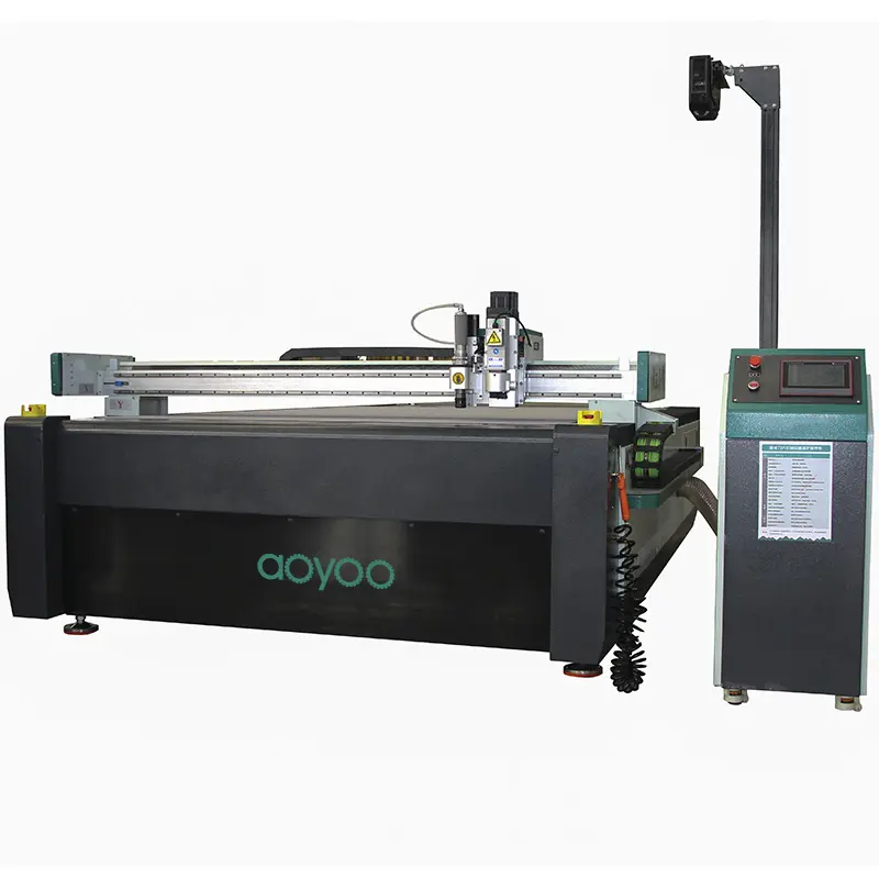 AOYOO automatic fabric varnishing blanket flower pattern carpet cutting machine